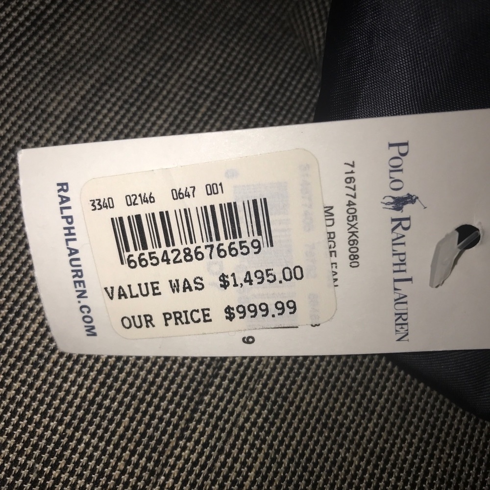 Polo Ralph Lauren Mens Harvard Custom Fit Cotton /Virgin Wool 46% Jacket 44R - Picture 5 of 12